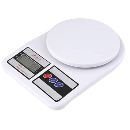 Valma Electronic Kitchen Digital Weighing Scale Weight Machine (10 Kg - With Back Light) Sf-400 Pack Of 1, White