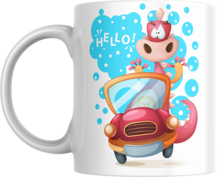 Printed Ceramic Mug | Coffee Mug | Tea Mug | Milk Mug | Designer Mug | 330 ml, Microwave & Dishwasher Safe | Mug for Kids | Mug for Friend, Birthday Gift