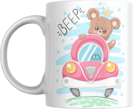 Printed Ceramic Mug | Coffee Mug | Tea Mug | Milk Mug | Designer Mug | 330 ml, Microwave & Dishwasher Safe | Mug for Kids | Mug for Friend, Birthday Gift