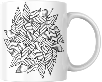 Mandala Printed Ceramic Mug | Coffee Mug | Tea Mug | Milk Mug | Designer Mug | 330 ml, Microwave & Dishwasher Safe | Mug for Kids | Mug for Friend, Birthday Gift