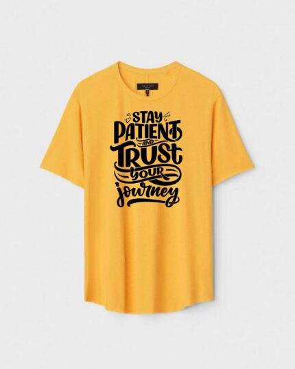 Unisex Designer Premium Quality Printed T-Shirt For Boys And Girls :: Cloth type : Cotton - Colour :: Yellow