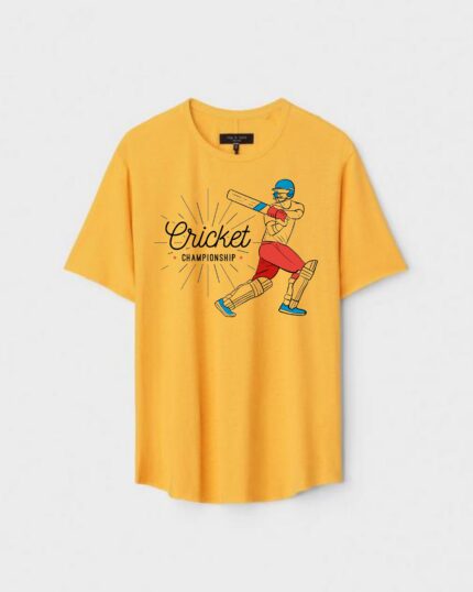 Unisex Designer Premium Quality Printed T-Shirt For Boys And Girls :: Cloth type : Cotton - Colour :: Yellow