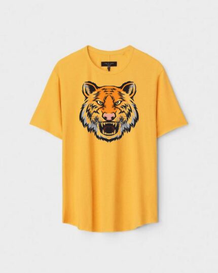 Unisex Designer Premium Quality Printed T-Shirt For Boys And Girls :: Cloth type : Cotton - Colour :: Yellow
