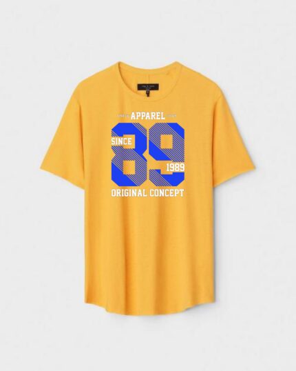 Unisex Designer Premium Quality Printed T-Shirt For Boys And Girls :: Cloth type : Cotton - Colour :: Yellow