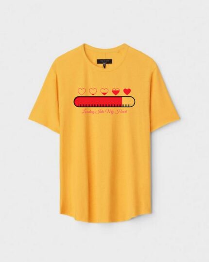 Unisex Designer Premium Quality Printed T-Shirt For Boys And Girls :: Cloth type : Cotton - Colour :: Yellow