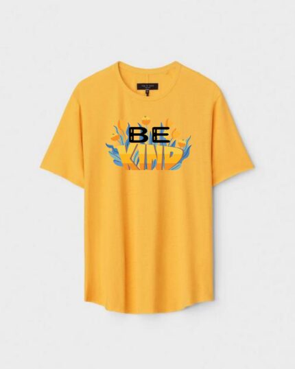 Unisex Designer Premium Quality Printed T-Shirt For Boys And Girls :: Cloth type : Cotton - Colour :: Yellow