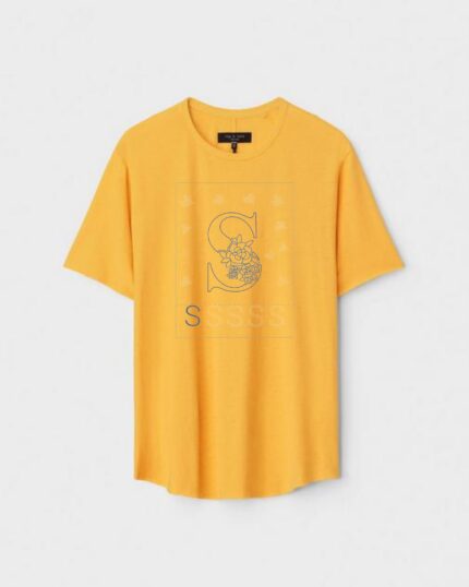 Unisex Designer Premium Quality Printed T-Shirt For Boys And Girls :: Cloth type : Cotton - Colour :: Yellow
